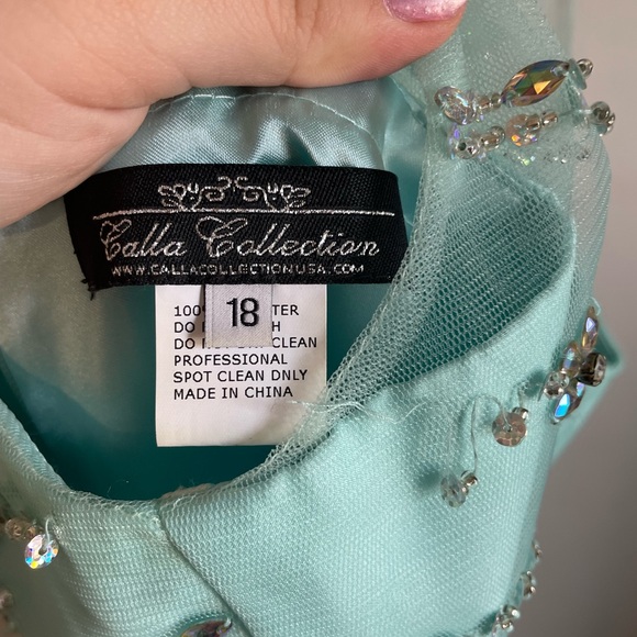 Light Blue Dress Size 18 - Picture 3 of 4